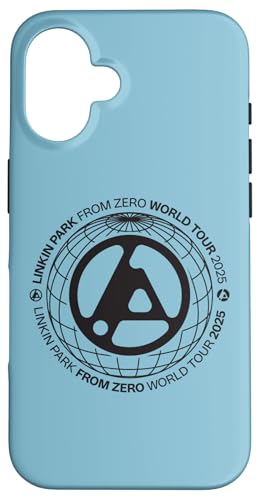 Linkin Park Globus-Textlogo, schwarz Hülle für iPhone 16 von Linkin Park