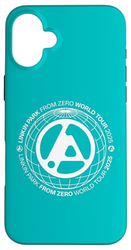 Linkin Park Logo mit weißem Globus-Text Hülle für iPhone 16 Plus Linkin Park Logo mit weißem Globus-Text Hülle für iPhone 16 Plus von Linkin Park