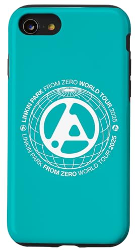 Linkin Park Logo mit weißem Globus-Text Hülle für iPhone SE (2020) / 7 / 8 von Linkin Park