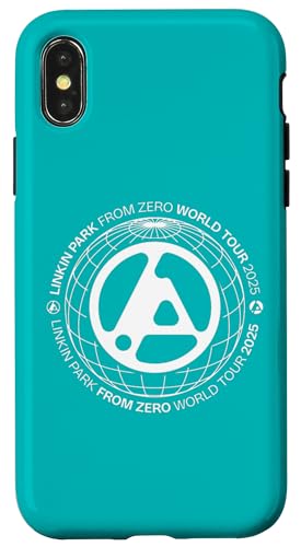 Linkin Park Logo mit weißem Globus-Text Hülle für iPhone X/XS Linkin Park Logo mit weißem Globus-Text Hülle für iPhone X/XS von Linkin Park
