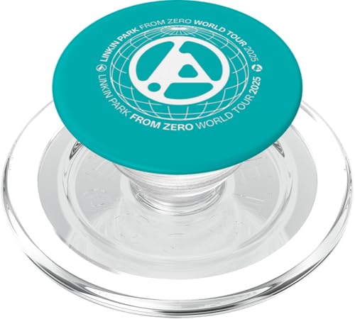 Linkin Park Logo mit weißem Globus-Text PopSockets PopGrip für MagSafe Linkin Park Logo mit weißem Globus-Text PopSockets PopGrip für MagSafe von Linkin Park