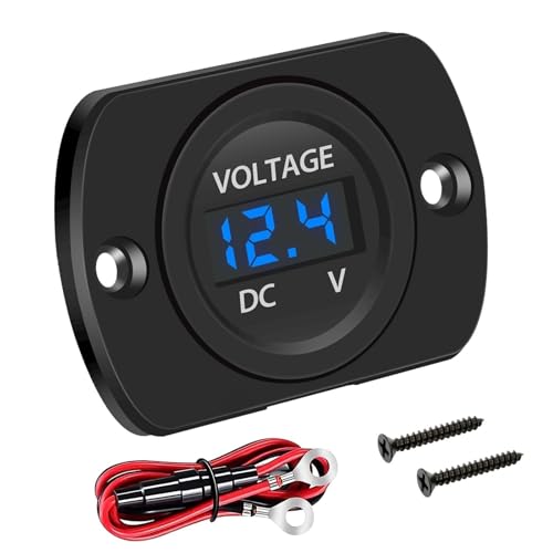 Linkstyle DC Spannungsmesser 12V, Batterie Spannungsanzeige 12V, Digitaler Strommesser 12 Volt, Wasserdichtes LED Spannungsgerät, Einbauinstrument Für Auto Boot Marine Motorrad LKW Wohnmobil ATV UTV Linkstyle DC Spannungsmesser 12V, Batterie Spannungsanzeige 12V, Digitaler Strommesser 12 Volt, Wasserdichtes LED Spannungsgerät, Einbauinstrument Für Auto Boot Marine Motorrad LKW Wohnmobil ATV UTV von Linkstyle