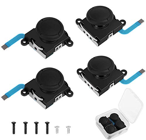 Linkstyle Ersatz 3D Analog Joycon Joystick für Switch und Switch Lite, Links und Rechts Thumbstick mit Kappe, 4 Stück Linkstyle Ersatz 3D Analog Joycon Joystick für Switch und Switch Lite, Links und Rechts Thumbstick mit Kappe, 4 Stück von Linkstyle