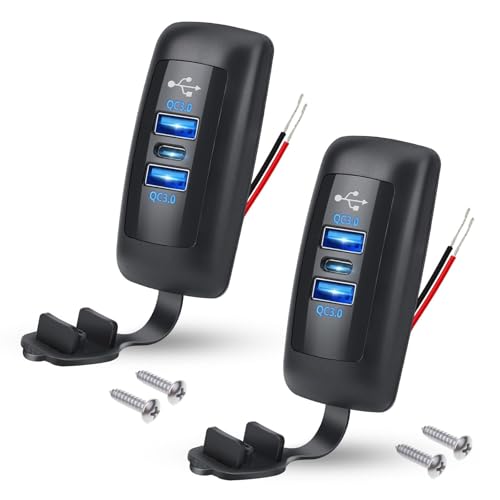 Linkstyle USB Auto Ladebuchse Dual QC3.0 USB A & PD3.0 Typ C Ladebuchse Panel für 12V/24V Marine LKW, 2 Stück Linkstyle USB Auto Ladebuchse Dual QC3.0 USB A & PD3.0 Typ C Ladebuchse Panel für 12V/24V Marine LKW, 2 Stück von Linkstyle