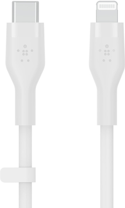 Belkin Cbl Silicone USB-C LTG 3M blc - 3 m - USB C - USB C/Lightning - Männlich - Männlich - Weiß (CAA009BT3MWH) von Linksys