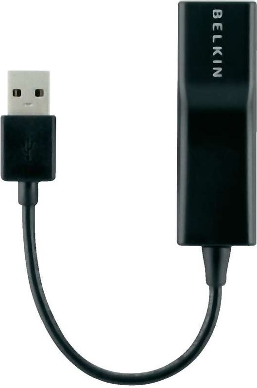 Belkin RJ45 Netzwerk Adapter CAT 5 [1x USB 2.0 Stecker A - 1x RJ45-Buchse] 0.12 m Schwarz Belkin (F4U047bt) von Linksys