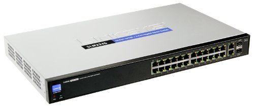 Cisco Small Business SLM224G-G5 24-port 10/100 + 2-port 10/100/1000 Gigabit Smart Switch von Linksys