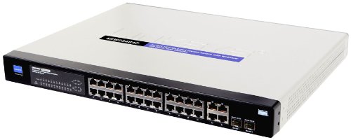 Cisco Small Business SRW224G4P-EU Fast Ethernet 10/100 24-Port Rackmount Switch, 4x Gigabit Ports, 2x Combo SFP - PoE Cisco Small Business SRW224G4P-EU Fast Ethernet 10/100 24-Port Rackmount Switch, 4x Gigabit Ports, 2x Combo SFP - PoE von Linksys