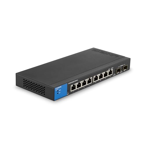 Linksys 8-Port Managed Gigabit-Ethernet-Switch mit 2 SFP-Uplinks von Linksys