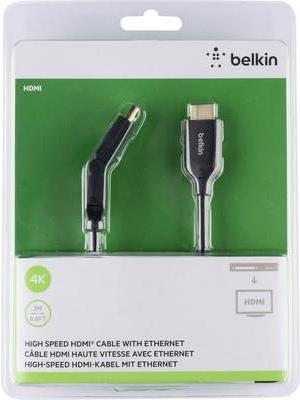 Linksys Belkin High Speed HDMI Cable with Ethernet - HDMI-Kabel mit Ethernet - HDMI männlich zu HDMI männlich - 2 m (F3Y023bt2M) von Linksys