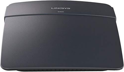 Linksys E900 WiFi 4 Wireless-N-Router (N300) – Internet-Router zum schnellen Gamen und Streamen mit 4 Ethernet-Ports, Datenraten von bis zu 300 Mbit/s und modernen SPI-Firewall-Sicherheitsfunktionen von Linksys