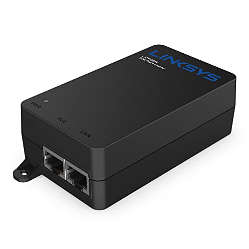 Linksys Gigabit Power Over Ethernet Plus Injector, 30W PoE+ Power Network Reaches Distances Up To 100.0 m (100M), LAPPI30W Black von Linksys