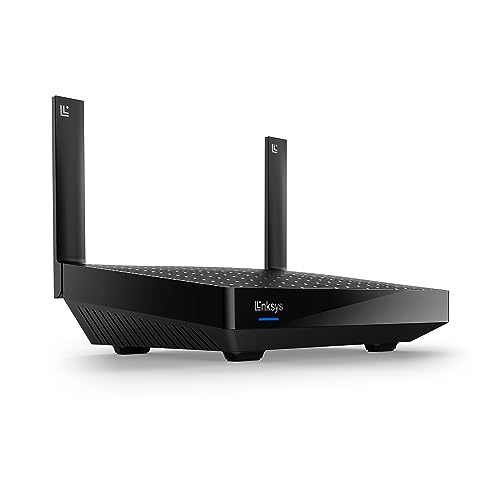 Linksys Hydra 6 Dual-Band WiFi 6-Mesh-Router (AX3000) – Gaming-Router mit bis zu 3, 0 Gbit-s, unterstützt mehr als 25 Geräte; 185 m2 Funkabdeckung funktioniert dem Mesh-WLAN-System, MR2000-KE von Linksys