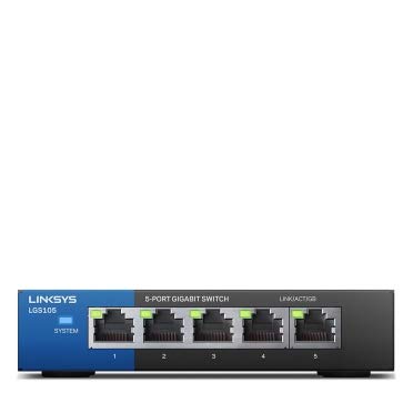 Linksys LGS105-EU-RTL Netzwerk-Switch Unmanaged Gigabit 5-Port Schwarz von Linksys