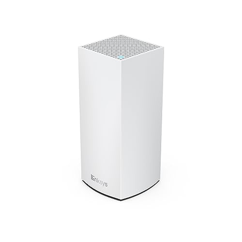 Linksys MX2001-KE Atlas Mesh WiFi 6-System - Dual Band AX3000 Wlan Router Extender mit 4 mal höherer Geschwindigkeit bis zu 3.0 Gbit/s - mehr als 25 Geräte und 185 m² Funkabdeckung, Weiß, 1 Pack von Linksys