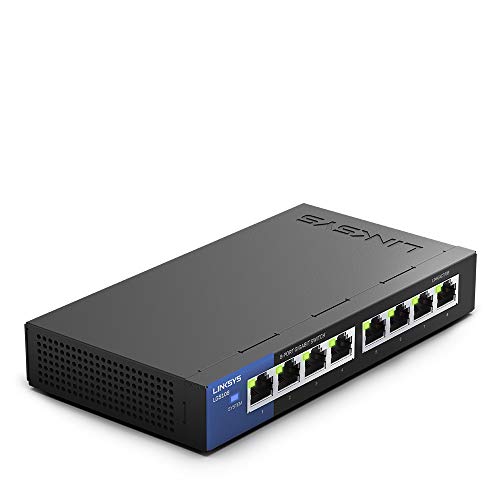 Linksys Port-SMB-Desktop Nicht verwalteter Netzwerkschalter 8 Port Linksys Port-SMB-Desktop Nicht verwalteter Netzwerkschalter 8 Port von Linksys