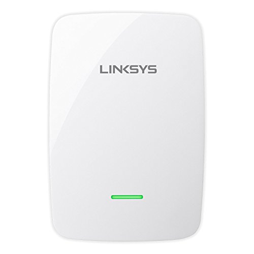 Linksys RE4100W-EU N600 WLAN Repeater (600 Mbit/s, Dual Band, Audio Streaming, WPS, Lan Port), weiss von Linksys