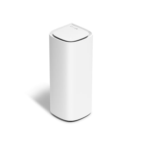 Linksys Velop Pro 7 Mesh WiFi 7-Router MBE7001 – Cognitive Mesh-System mit Tri-Band und mehr als 10 Gbit/s – Mesh-Abdeckung von bis zu 275 m² – Anbindung von 200 Geräten – 1er-Pack von Linksys