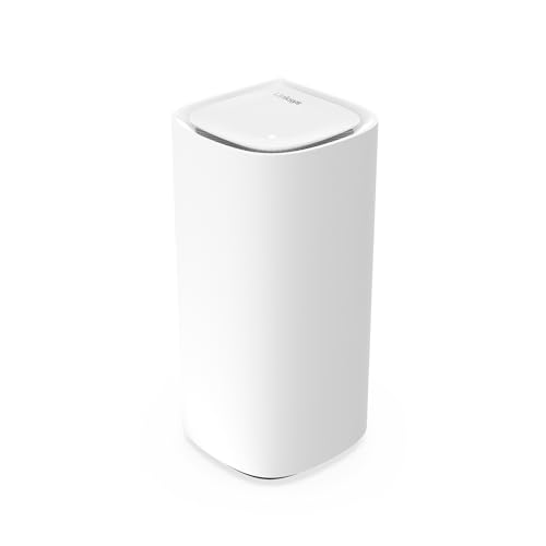 Linksys Velop Pro MX6201-KE WiFi 6E Mesh Router 6 GHz und 5,4 Gbit/s - Multiroom-Abdeckung bis zu 275 m² und 200 Geräte - 1 Stück von Linksys