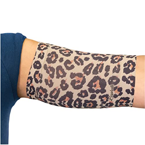 Linphelle PICC line Mikrofaser Coverpicc, Armkatheter-Abdeckband aus atmungsaktivem Design-Gewebe, Arm Sleeve ideal für PICCs, Blutzuckermessgerät und Tattoo-Abdeckung, Leopard, Größe L von Linphelle