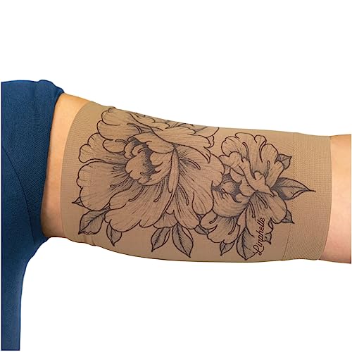 Linphelle Picc Line Mikrofaser Coverpicc - Armkatheter-Abdeckband aus atmungsaktivem Design-Gewebe, Arm Sleeve ideal für PICCs, Blutzuckermessgerät und Tattoo-Abdeckung, Blume Sand, Größe L Linphelle Picc Line Mikrofaser Coverpicc - Armkatheter-Abdeckband aus atmungsaktivem Design-Gewebe, Arm Sleeve ideal für PICCs, Blutzuckermessgerät und Tattoo-Abdeckung, Blume Sand, Größe L von Linphelle