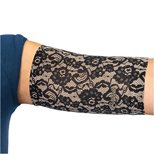 Linphelle Picc Line Mikrofaser Coverpicc - Armkatheter-Abdeckband aus atmungsaktivem Design-Gewebe, Arm Sleeve ideal für PICCs, Blutzuckermessgerät und Tattoo-Abdeckung, Spitze, Größe M von Linphelle