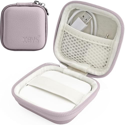 Linpr Kartenleser-Hülle für quadratischen, kontaktlosen und Chip-Leser (1. / 2. Generation), Mini-Hartschalen-Tragetasche, passend für Kreditkartenscanner, USB-Kabel und kleines Zubehör, Violett von Linpr