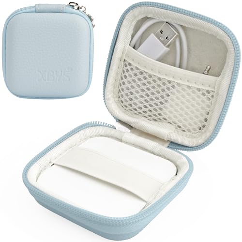 Linpr Kartenleser-Hülle für quadratischen, kontaktlosen und Chipleser (1. / 2. Generation), Mini-Hartschalen-Tragetasche, passend für Kreditkartenscanner, USB-Kabel und kleines Zubehör (blau) von Linpr