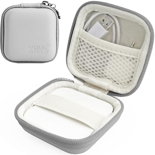 Linpr Kartenleser-Hülle für quadratischen, kontaktlosen und Chipleser (1. / 2. Generation), Mini-Hartschalen-Tragetasche, passend für Kreditkartenscanner, USB-Kabel und kleines Zubehör (grau) von Linpr