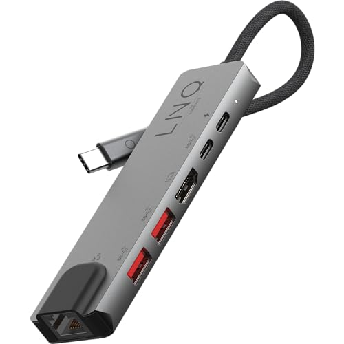 LINQ HUB MULTIPORT 6EN1 PRO USB-C 1 HDMI, 2 USBA, 2 USBC, ETHERNET LINQ HUB MULTIPORT 6EN1 PRO USB-C 1 HDMI, 2 USBA, 2 USBC, ETHERNET von Linq Connects