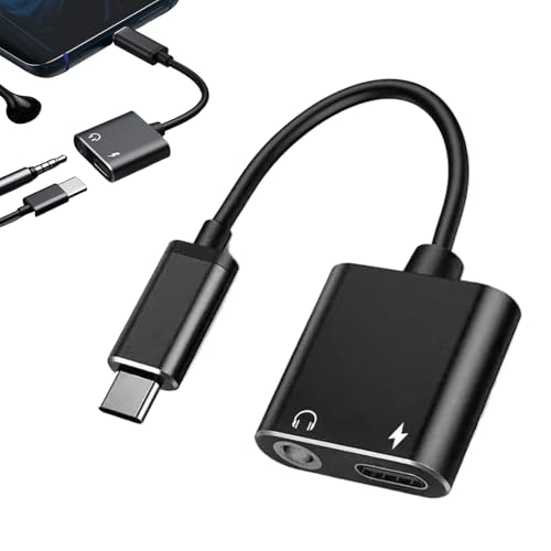 Linsition -Aux-Adapter, Audio-Adapter, Ladegerät-Adapter Mit PD-Schnellladung | Telefon-Kopfhörer-Audio-Adapter Für Musik, Aufnahme, Sprechen, Audio von Linsition