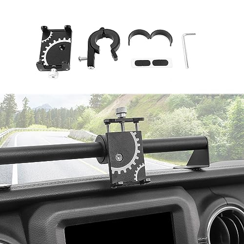 Linskip Für Jeep Wrangler JL JLU 2018–2022 & Jeep Gladiator JT 2. Halterung (Typ A) 2020–2022: Metall Smartphone Armaturenbrett Halterung für iPhone (physisch) von Linskip von Linskip