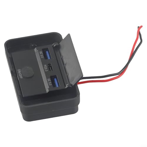 Schnellladegerät USB-Buchse Panel für den Einsatz im Auto, verfügt über zwei USB-Anschlüsse mit QC3 0 und PD3 0 Kompatibilität für mobile Geräte (blaues Licht) von Lioaeust