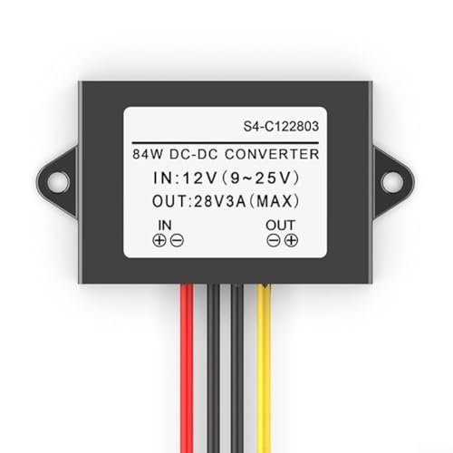 Step-Up-Konverter, 12 V auf 28 V DC-DC-Wandler, 3 A, Spannungsregler, Netzteilmodul für Industrie, LKW, Werbebildschirm von Lioaeust