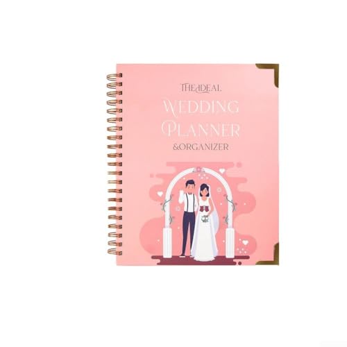 Vereinfachen Sie Ihre Hochzeitspläne, tragbarer Braut-Organizer mit strukturiertem 12-Monats-Zeitplan und Personalisierungsoptionen von Lioaeust