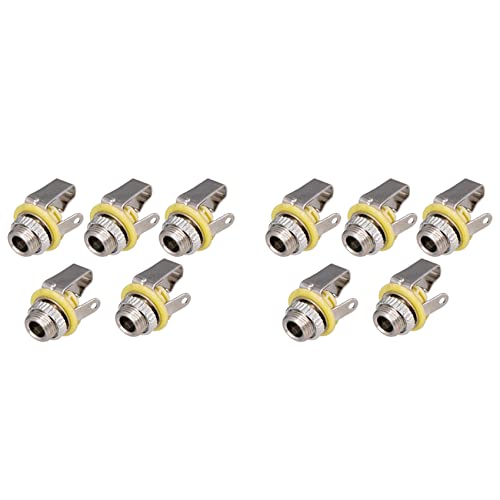 Lioggyet 10 Stück 3,5 mm 1/8 Zoll Mono Eingang Klinke Stecker für E-Gitarre Bass Kopfhörer Lautsprecher Jack Stecker Anschluss Lioggyet 10 Stück 3,5 mm 1/8 Zoll Mono Eingang Klinke Stecker für E-Gitarre Bass Kopfhörer Lautsprecher Jack Stecker Anschluss von Lioggyet