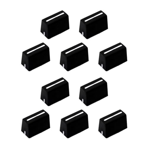 Lioggyet 10 x Universal-Dämpfungsknöpfe, Dämpfungskappe, gerader Schieberegler für DJ-Controller, Mischkonsole, XDJ von Lioggyet