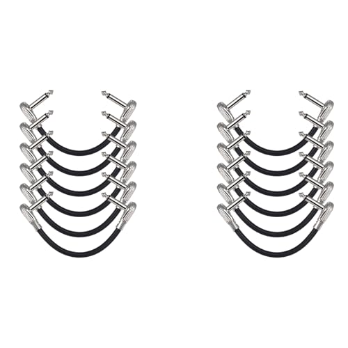 Lioggyet 12Er-Pack 12-Gitarren-Patchkabel, Akustikinstrumenten-Gitarrenkabel, Duckhead-Effektkabel Lioggyet 12Er-Pack 12-Gitarren-Patchkabel, Akustikinstrumenten-Gitarrenkabel, Duckhead-Effektkabel von Lioggyet