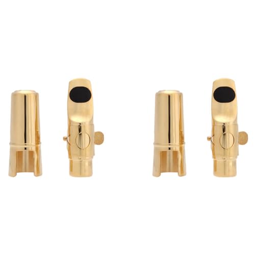 Lioggyet 2 x Jazz Saxophon, Sopran, 5C, Metall, Mundstück + Polster + Kappe Schnalle mit Beschichtung Lioggyet 2 x Jazz Saxophon, Sopran, 5C, Metall, Mundstück + Polster + Kappe Schnalle mit Beschichtung von Lioggyet