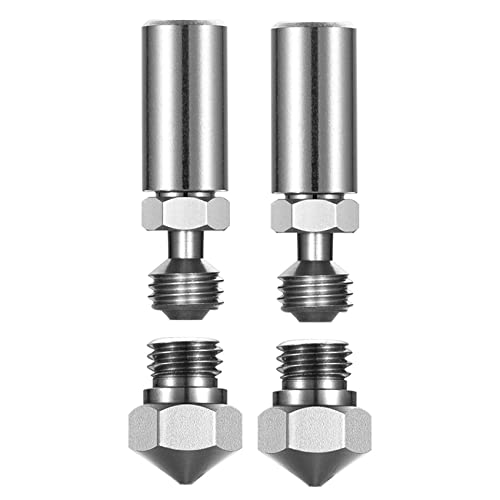 Lioggyet 2X 0,4 mm MK10 Metall Hotend Kit Düse für, PowerSpec von Lioggyet
