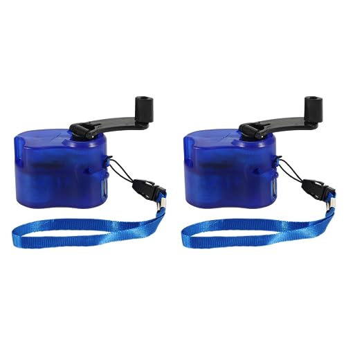 Lioggyet 2X EDC USB Telefon Not Ladegerät für Camping Wandern Außen Sports Hand Kurbel Ladegerät Camping Ausrüstung ÜBerlebens Werkzeuge—— Blau Lioggyet 2X EDC USB Telefon Not Ladegerät für Camping Wandern Außen Sports Hand Kurbel Ladegerät Camping Ausrüstung ÜBerlebens Werkzeuge—— Blau von Lioggyet