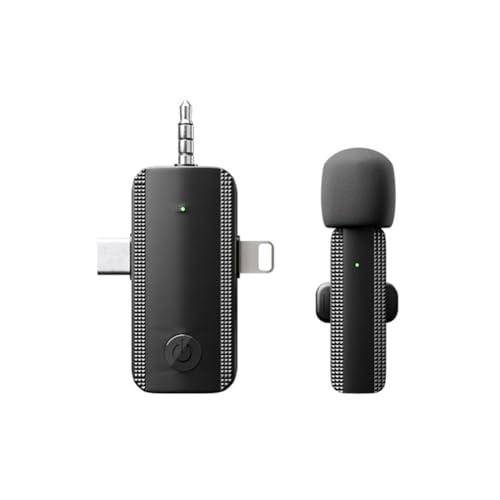 Lioggyet 3-In-1-Mikrofon für Live-Übertragungen Von Mobiltelefonen, Kabelloses Clip-Mikrofon, Geeignet für Einzelaufnahmen und Kurze Videos Lioggyet 3-In-1-Mikrofon für Live-Übertragungen Von Mobiltelefonen, Kabelloses Clip-Mikrofon, Geeignet für Einzelaufnahmen und Kurze Videos von Lioggyet