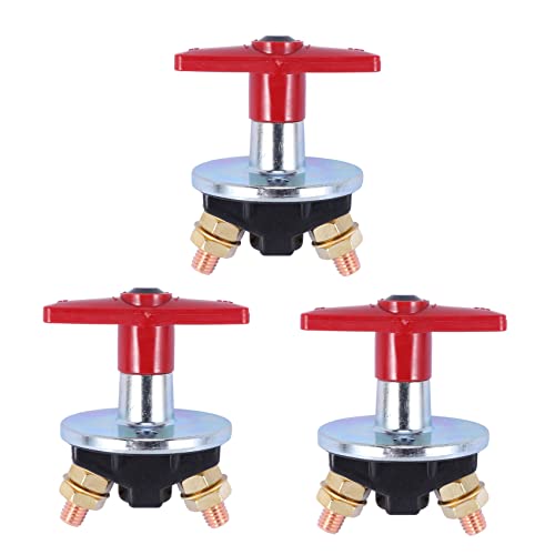 Lioggyet 3X 1500 Ampere Batterie Trenn Schalter mit Festem SchlüSsel, Trenn Schalter 12 V / 24 V, Elektrischer Hoch Leistungs Schalter von Lioggyet