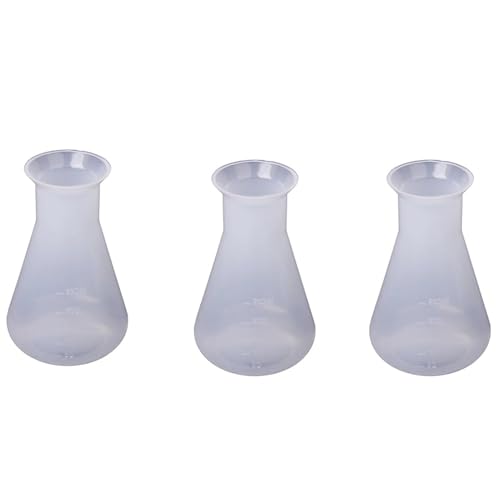 Lioggyet 3X Kunststoff Transparent Labor Chemische Erlenmeyerkolben Behaelter Flasche - 250Ml Lioggyet 3X Kunststoff Transparent Labor Chemische Erlenmeyerkolben Behaelter Flasche - 250Ml von Lioggyet