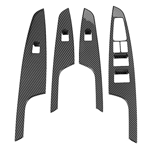 Lioggyet ABS Chrom TüR Glas Armlehne Lift Schalter Knopf Abdeckung Trim für 2015-2019 Auto Teile von Lioggyet