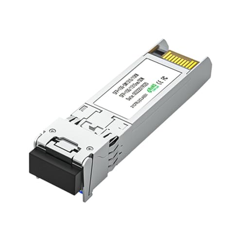 Lioggyet SFP+-Glasfaser-Modul, 10 G, 2 Stück, 1310 NM, LC, Dual-Modus-Faser-Transceiver, kompatibel mit Netzwerk-Router-Switches, C Lioggyet SFP+-Glasfaser-Modul, 10 G, 2 Stück, 1310 NM, LC, Dual-Modus-Faser-Transceiver, kompatibel mit Netzwerk-Router-Switches, C von Lioggyet