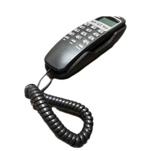 Lioggyet Schnurgebundenes Telefon für die Wandmontage, Anrufer-ID-Display, Festnetztelefon mit Kabel für Zuhause, Hotel und Büro, Schwarz Lioggyet Schnurgebundenes Telefon für die Wandmontage, Anrufer-ID-Display, Festnetztelefon mit Kabel für Zuhause, Hotel und Büro, Schwarz von Lioggyet