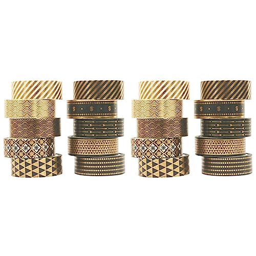 Lioggyet Set mit 20 Rollen Washi-Klebeband, schwarze Folie, Sammelalbum, Papiermaskierung, DIY-Aufkleber Lioggyet Set mit 20 Rollen Washi-Klebeband, schwarze Folie, Sammelalbum, Papiermaskierung, DIY-Aufkleber von Lioggyet