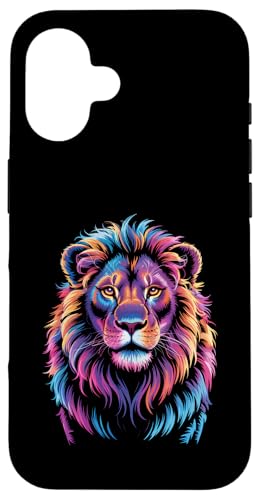 Farbenfroher Löwe, Tierliebhaber, Herren, Damen, Kinder Hülle für iPhone 16 Farbenfroher Löwe, Tierliebhaber, Herren, Damen, Kinder Hülle für iPhone 16 von LionAxis1