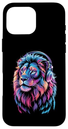 Farbenfroher Löwe zum Tag der Tierwelt, Musikliebhaber, Herren, Damen, Kinder Hülle für iPhone 16 Pro Max Farbenfroher Löwe zum Tag der Tierwelt, Musikliebhaber, Herren, Damen, Kinder Hülle für iPhone 16 Pro Max von LionAxis1